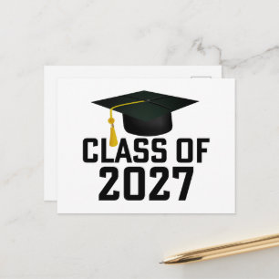 Letterman Afstudeerklas van 2027 Briefkaart