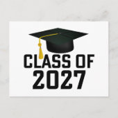 Letterman Afstudeerklas van 2027 Briefkaart (Voorkant)