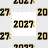 Letterman Afstudeerklas van 2027 Stof (Delen)
