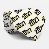 Letterman Afstudeerklas van 2027 Stropdas (Opgerold)