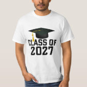 Letterman Afstudeerklas van 2027 T-shirt (Voorkant)