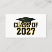 Letterman Afstudeerklas van 2027 Visitekaartje (Voorkant)