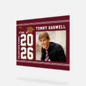 LETTERMAN-AFSTUDENT SLIM  ACRYL BORD (Hoek)