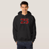 LETTERMAN CLASS OF 2025 SENIOR SWAG  RED  SENIOR C HOODIE (Voorkant volledig)