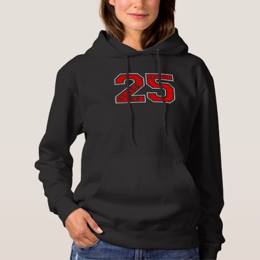 LETTERMAN CLASS OF 2025 SENIOR SWAG  RED  SENIOR C HOODIE (Voorkant)