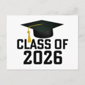 Letterman Class of 2026 Graduation  Briefkaart (Voorkant)