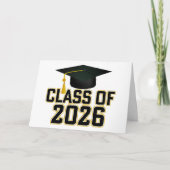 Letterman Class of 2026 Graduation  Kaart (Voorkant)