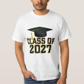 Letterman Class of 2027 Graduation T-shirt (Voorkant)