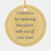 Letterman Class of 2027 Photo Graduation Keramisch Ornament (Achterkant)