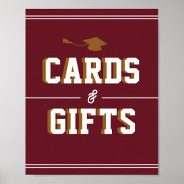 Letterman Graduatieschool Kleuren Kaarten & Favori Poster