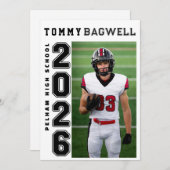 Letterman Graduation Announcement Feestdagenkaart (Voorkant / Achterkant)