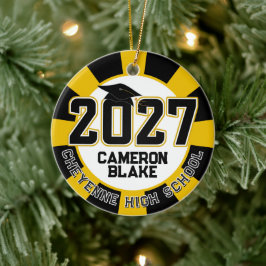 Letterman Klas van 2027 Foto Afstuderen Keramisch Ornament