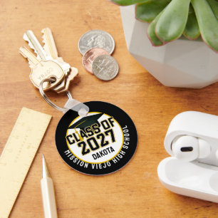 Letterman Klas van 2027 Foto Afstuderen Sleutelhanger