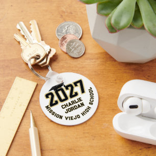 Letterman Klas van 2027 Foto Afstuderen Sleutelhanger