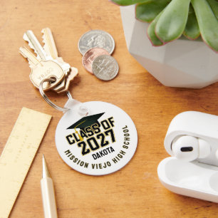 Letterman Klas van 2027 Foto Afstuderen Sleutelhanger
