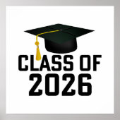 Letterman Klasse van het Afstuderen 2026 Poster (Voorkant)