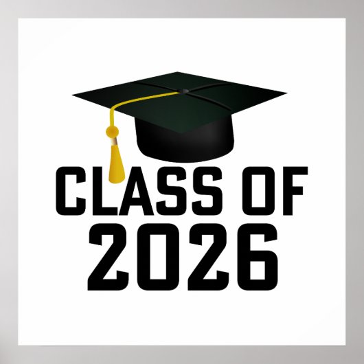 Letterman Klasse van het Afstuderen 2026 Poster (Voorkant)
