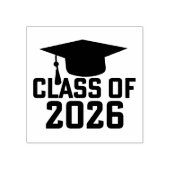 Letterman Klasse van het Afstuderen 2026 Rubberstempel (Afrduk)