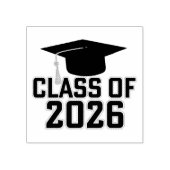 Letterman Klasse van het Afstuderen 2026 Rubberstempel (Afrduk)