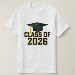 Letterman Klasse van het Afstuderen 2026 T-shirt
