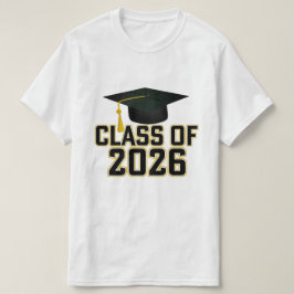 Letterman Klasse van het Afstuderen 2026 T-shirt