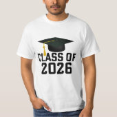 Letterman Klasse van het Afstuderen 2026 T-shirt (Voorkant)