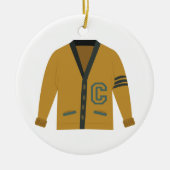 Letterman Sweater Keramisch Ornament (Voorkant)