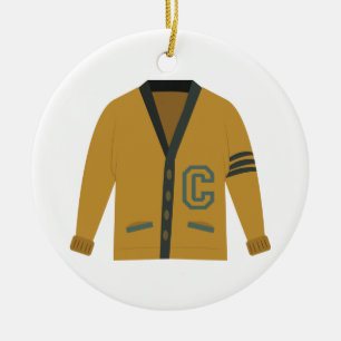Letterman Sweater Keramisch Ornament