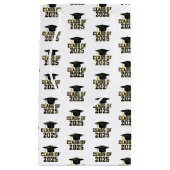 Letterman Varsity Class of 2025 Afstuderen Klein Cadeauzakje (Voorkant)