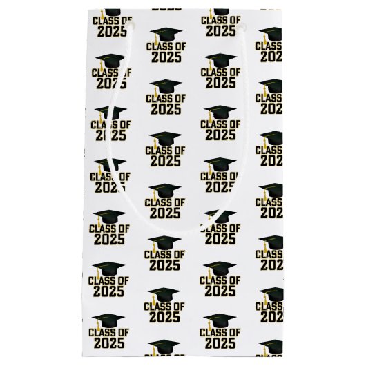 Letterman Varsity Class of 2025 Afstuderen Klein Cadeauzakje (Voorkant)