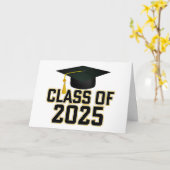 Letterman Varsity Klasse van 2025 Kaart (Gele Bloem)