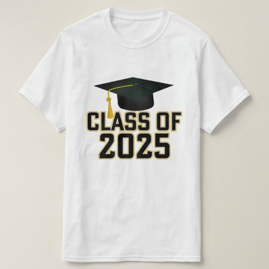 Lettermansklasse van 2025 Afstuderen T-shirt (Design voorkant)