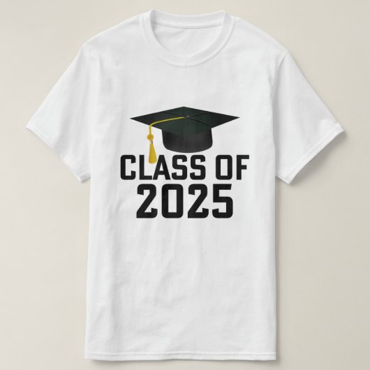 Lettermansklasse van 2025 Afstuderen T-shirt (Design voorkant)