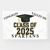 Lettermansklasse van 2025 spandoek (Horizontaal)