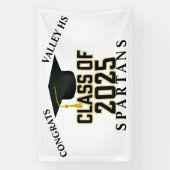 Lettermansklasse van 2025 spandoek (Verticaal)