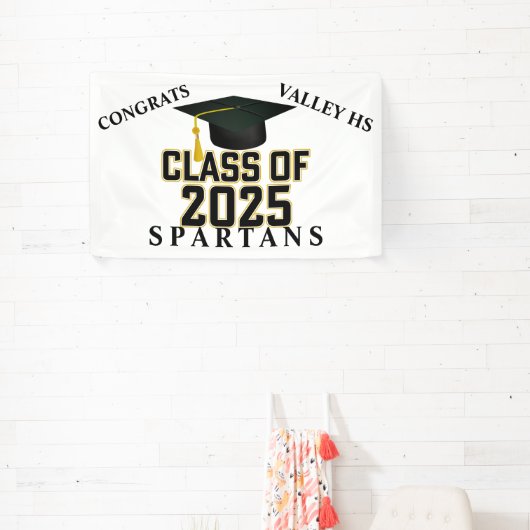 Lettermansklasse van 2025 spandoek (Insitu)