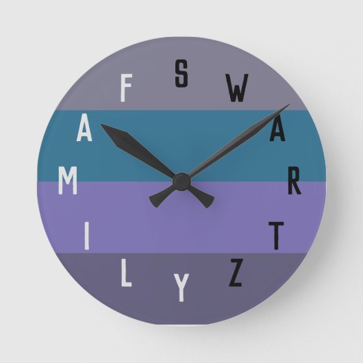 Letternummers Ronde Klok (Voorkant)