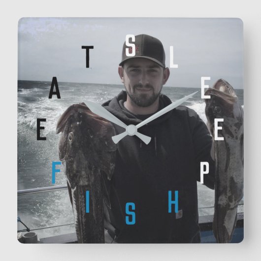 Letternummers Vierkante Klok (Voorkant)