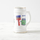 Letterpenseel- en tekentekentekentekens bierpul (Voorkant rechts)