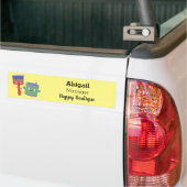 Letterpenseel- en tekentekentekentekens bumpersticker (Op Truck)