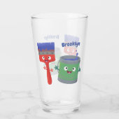 Letterpenseel- en tekentekentekentekens glas (Achterkant)