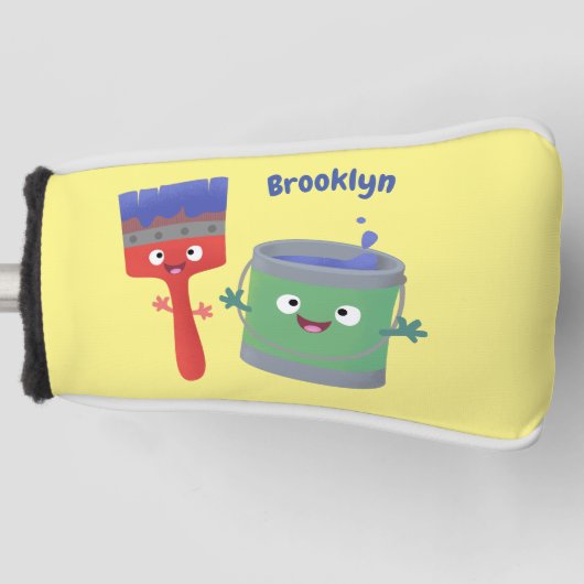 Letterpenseel- en tekentekentekentekens golfheadcover (Voorkant)