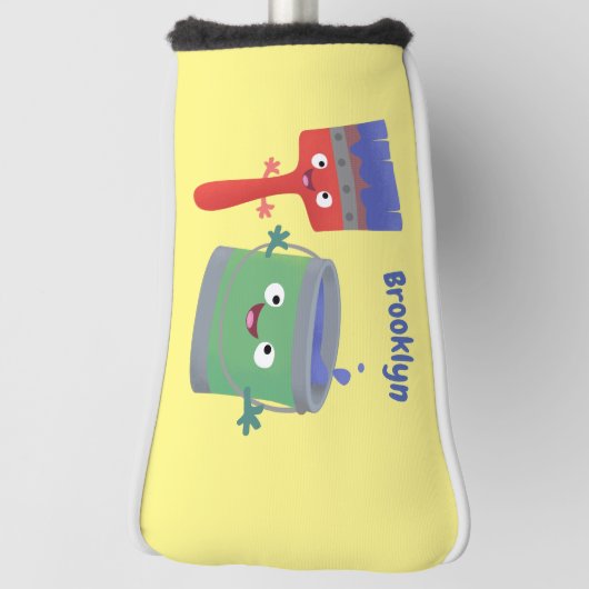 Letterpenseel- en tekentekentekentekens golfheadcover (Draai 90)