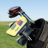 Letterpenseel- en tekentekentekentekens golfheadcover (Insitu)