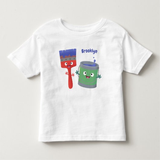 Letterpenseel- en tekentekentekentekens kinder shirts (Voorkant)