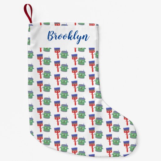 Letterpenseel- en tekentekentekentekens kleine kerstsok (Voorkant)