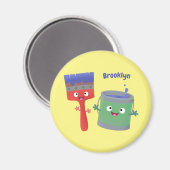 Letterpenseel- en tekentekentekentekens magneet (Voorkant / Achterkant)