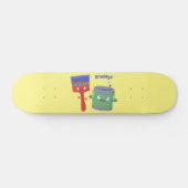 Letterpenseel- en tekentekentekentekens persoonlijk skateboard (Horizontaal)