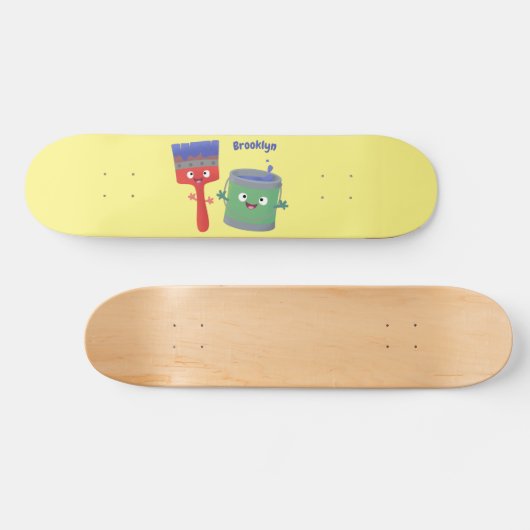 Letterpenseel- en tekentekentekentekens persoonlijk skateboard (Horizontaal)