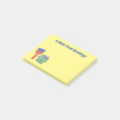 Letterpenseel- en tekentekentekentekens post-it® notes (Schuin)
